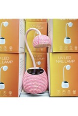 UV/LED Flash Cure Nail Lamp - Pink Rhinestones