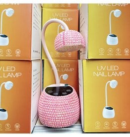 UV/LED Flash Cure Nail Lamp - Pink Rhinestones