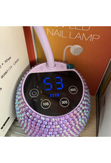 UV/LED Flash Cure Nail Lamp - Purple Rhinestones