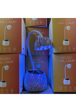 UV/LED Flash Cure Nail Lamp - Purple Rhinestones