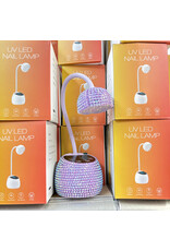 UV/LED Flash Cure Nail Lamp - Purple Rhinestones