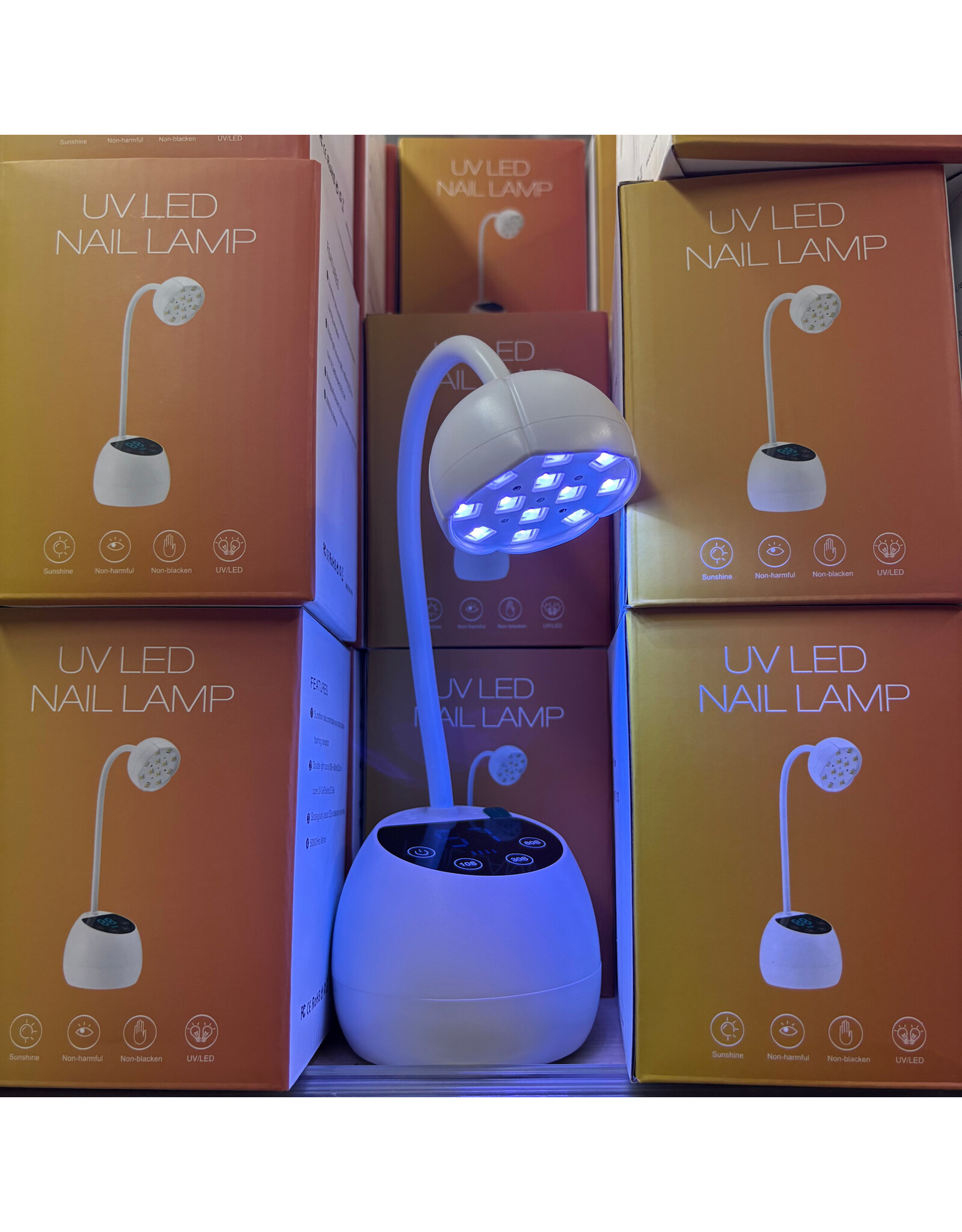 UV/LED Flash Cure Nail Lamp - White