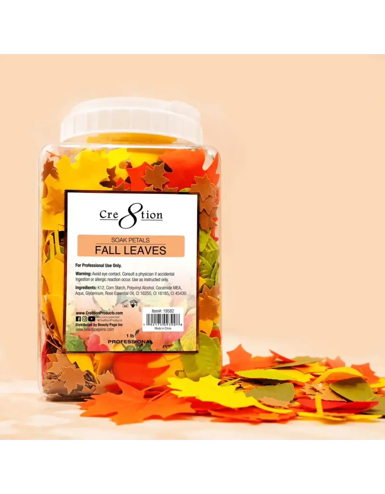 Cre8tion Soak Petal in Jar (1lb) - Fall Leaves