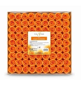 Cre8tion Rose Soap Flowers (81 pcs) - Orange