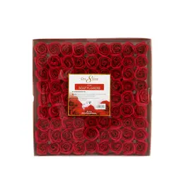 Cre8tion Rose Soap Flowers (81 pcs) - Red