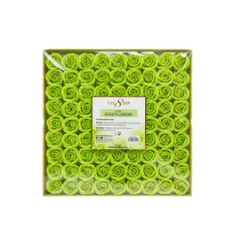 Cre8tion Rose Soap Flowers (81 pcs) - Green