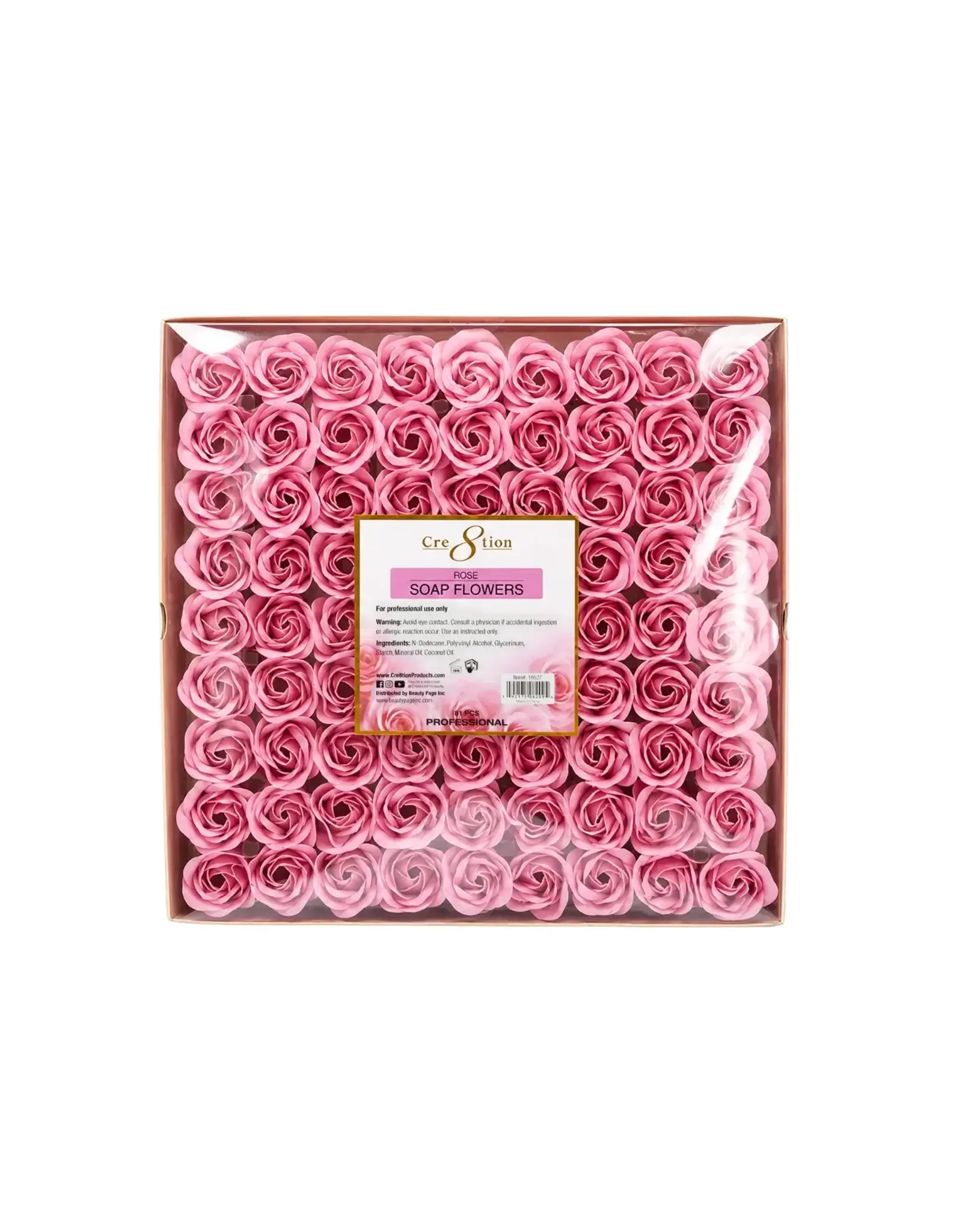 Cre8tion Rose Soap Flowers (81 pcs) - Pink