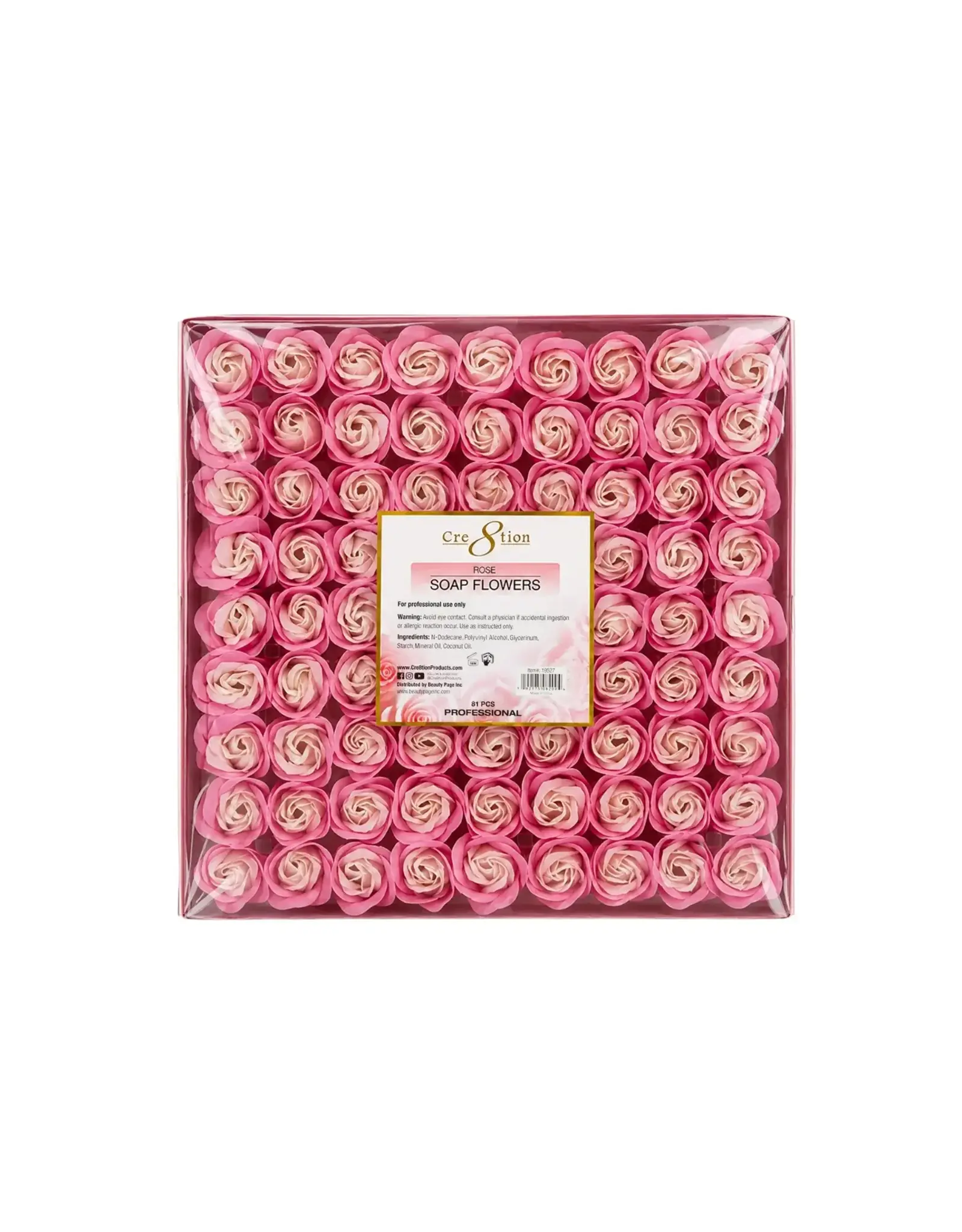 Cre8tion Rose Soap Flowers (81 pcs) - Mixed Pink
