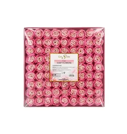 Cre8tion Rose Soap Flowers (81 pcs) - Mixed Pink
