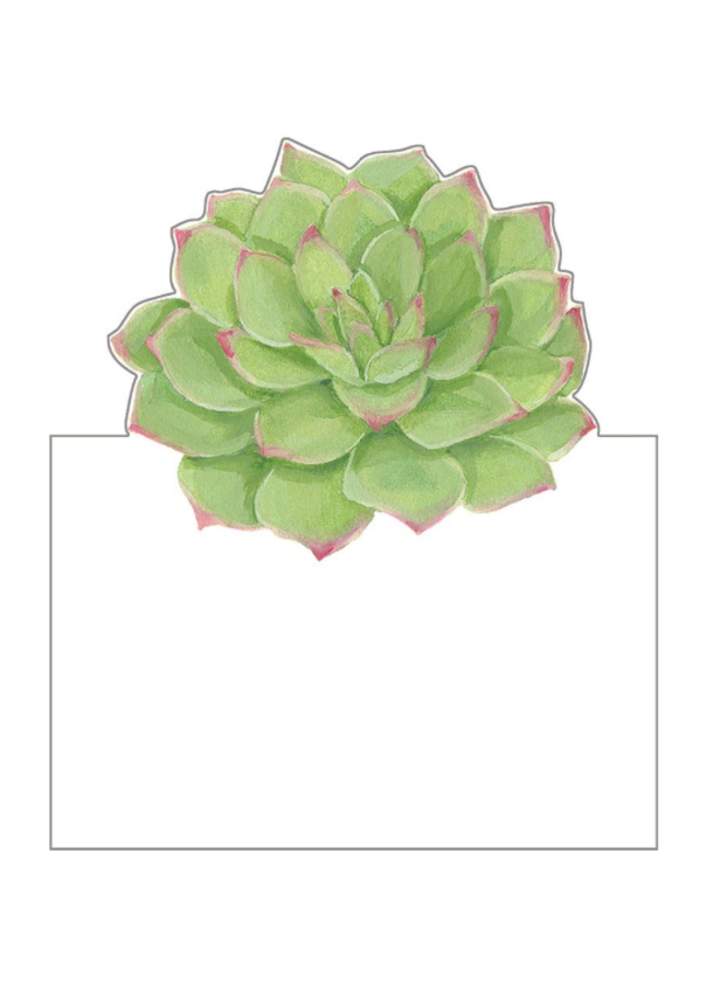 Place Cards - Die-Cut - Succulents