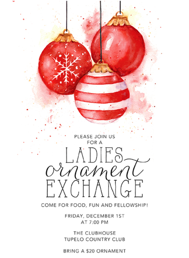 Address to Impress - Red Ornaments