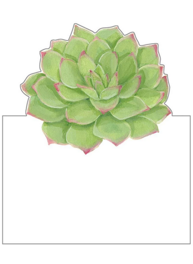 Place Cards - Die-Cut - Succulents