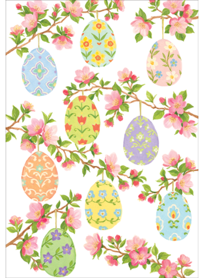 Greeting Card - Eggs & Blossoms