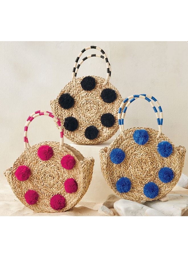 Pom Pom Circle Tote