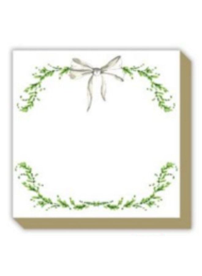 Mini Luxe Pad - Floral Wreath & Bow