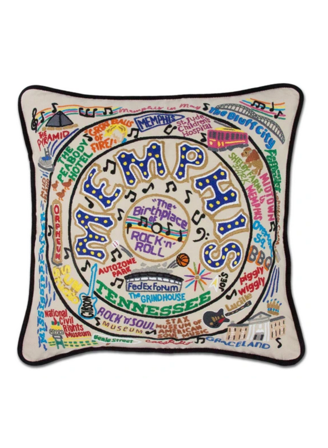 Memphis Embroidered Pillow