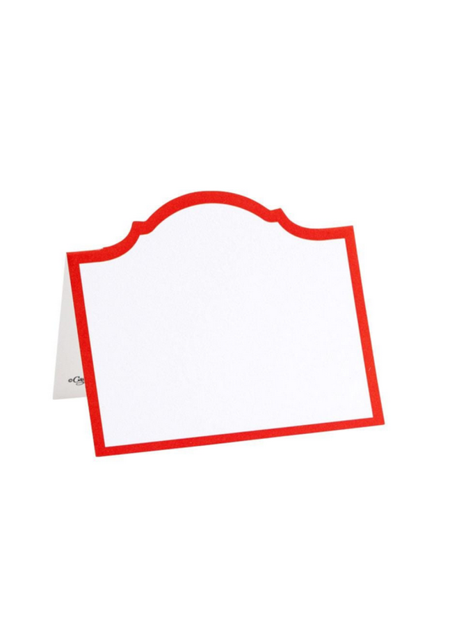 Place Cards - Die-Cut - Arch Red