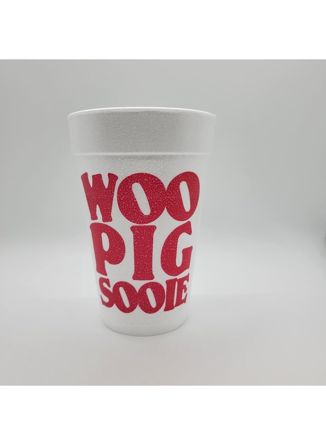 Foam Cups - Woo Pig