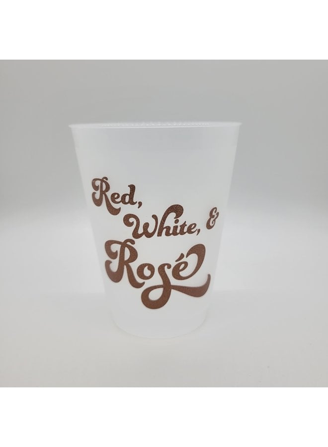 Shatterproof Cups - Red, White & Rose