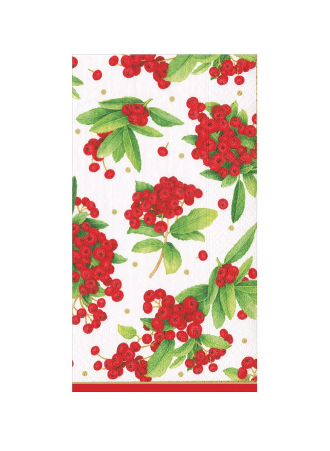 Guest Towel - Christmas Berry Red