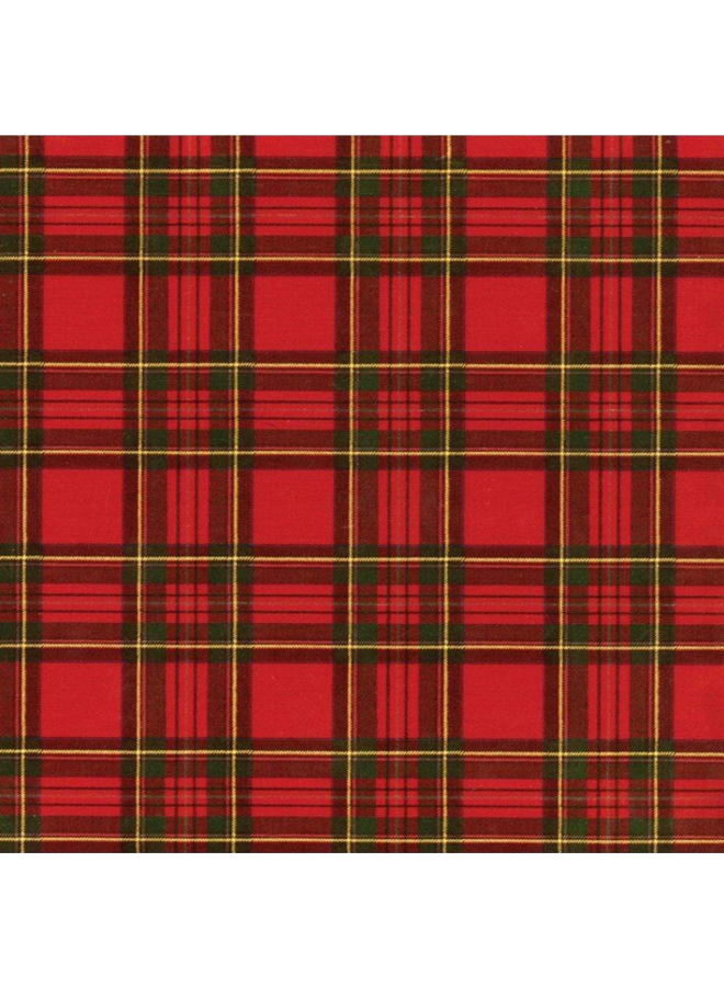 Wrapping Paper - Royal Plaid Foil