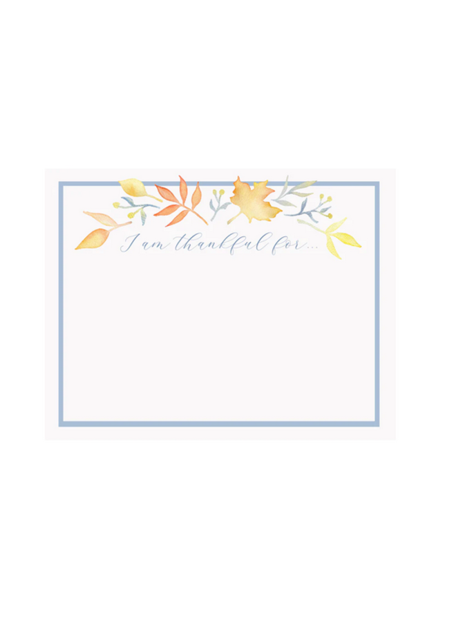 Leaves Thankful Note Card