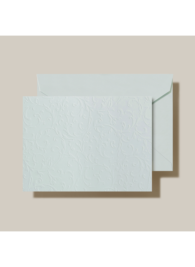Beach Glass Blind Embossed Note