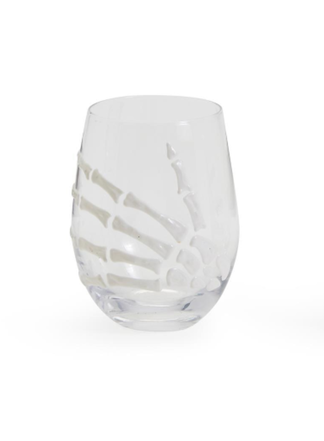 Skeleton Stemless Wine Glass