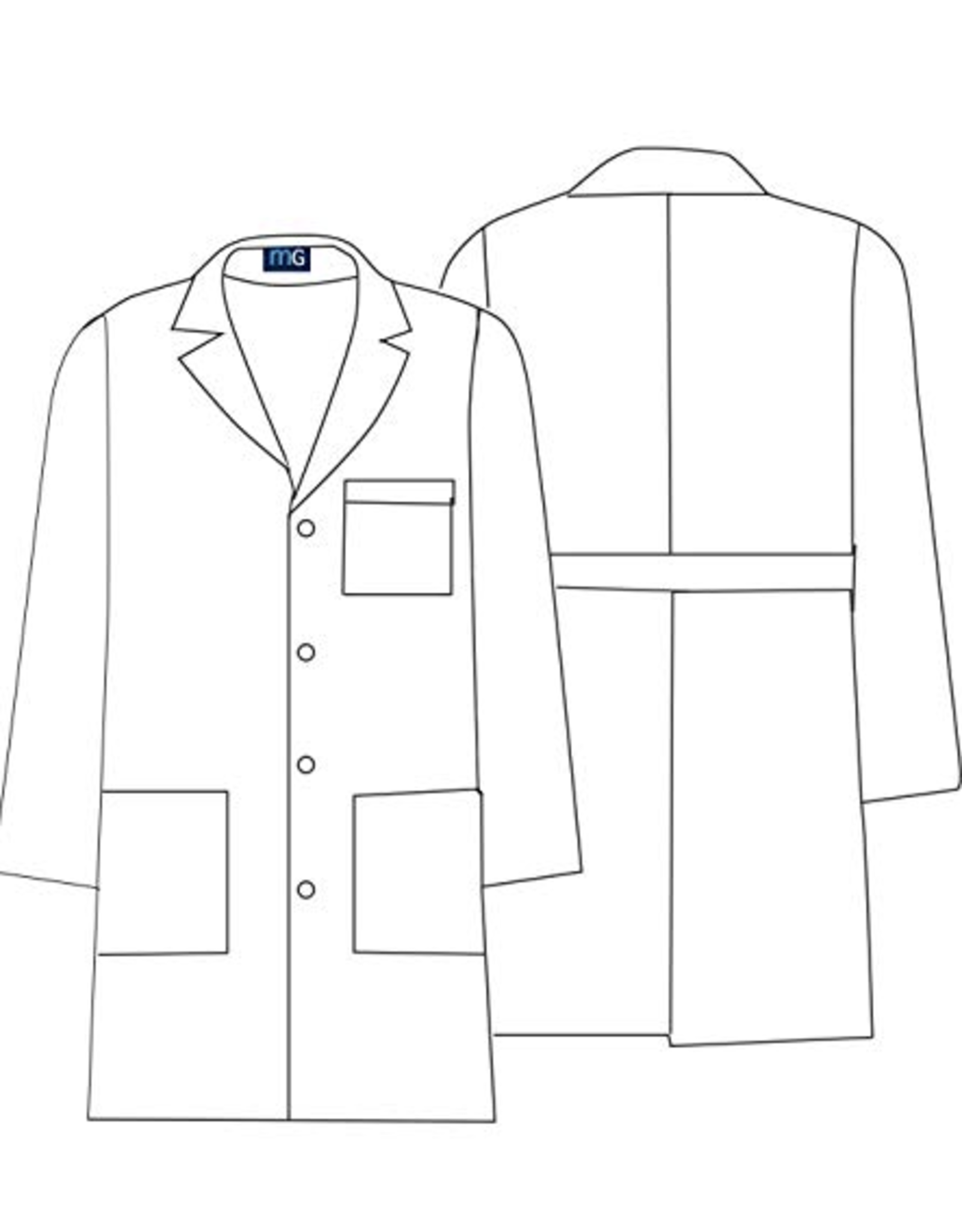 MedGear 3003 MedGear LAT 39' Long Sleeve Lab Coat