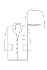 MedGear 307 MedGear Women's Long Length Lab Coat & Belt