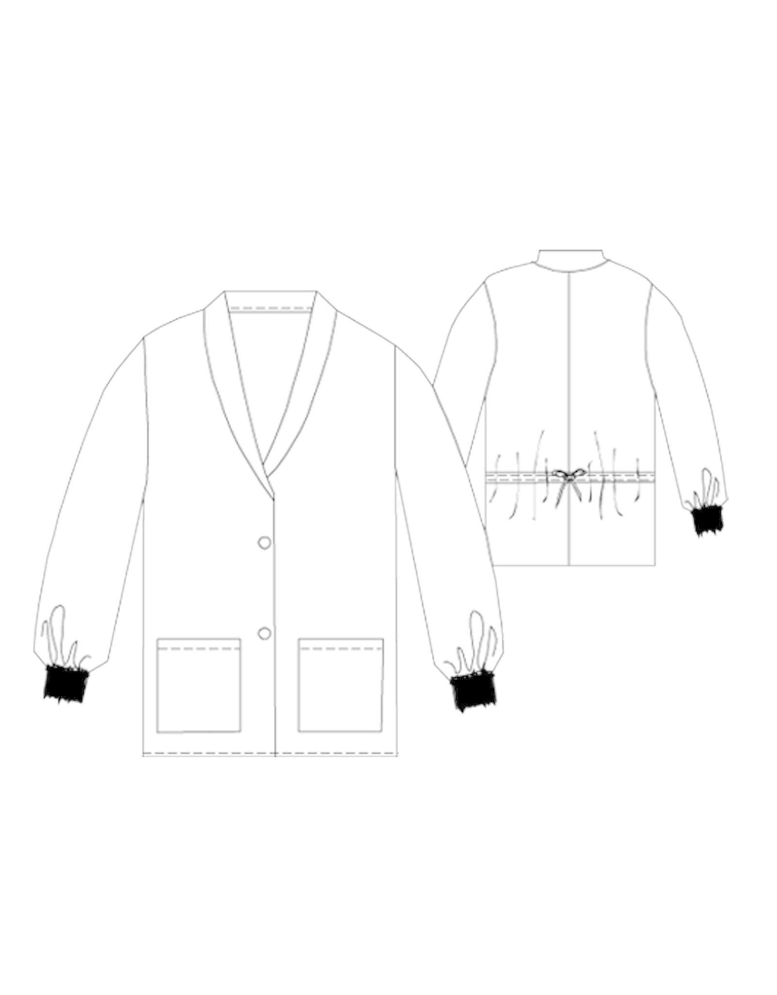 Worklon Work-Stat Lapel Collar Lab Jacket ESD Lab Wear-Knit Cuffs in White, Size X-Large