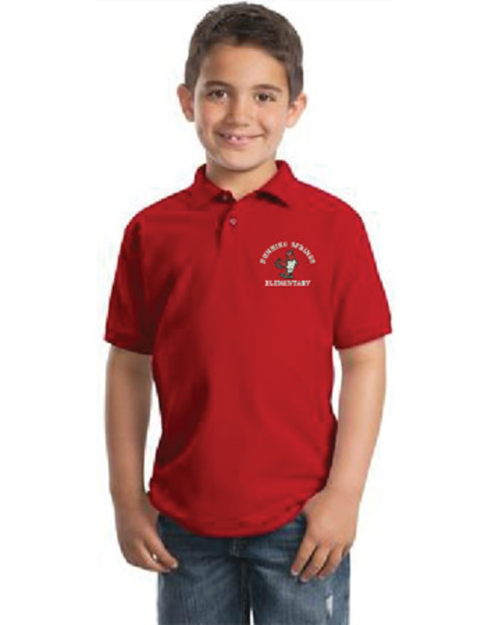 Classroom Running Springs Short Sleeve Unisex Polo