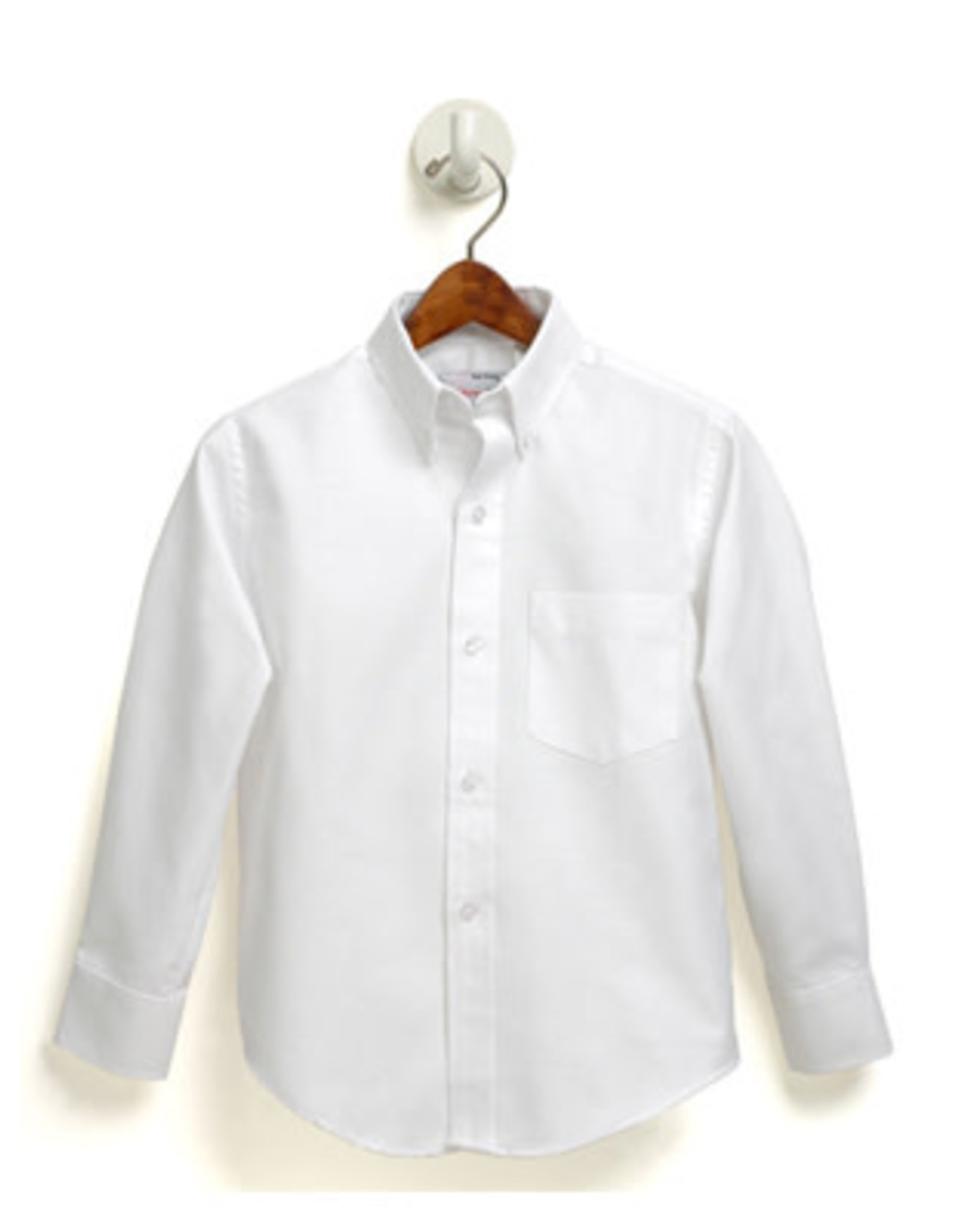 White Wrinkle Free Oxford Shirt