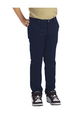 Dickies QP801 Dickies-Boys' D. NAVY Skinny FlexFit Straight Leg Pants, 8-20