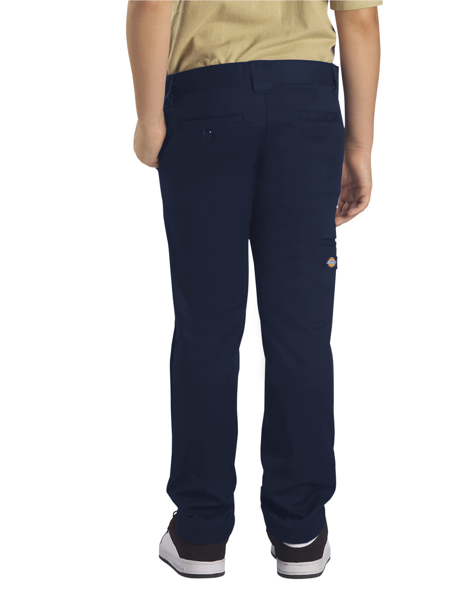 Dickies QP801-Dickies Boys Skinny Straight Leg Pants-NAVY(8-20)