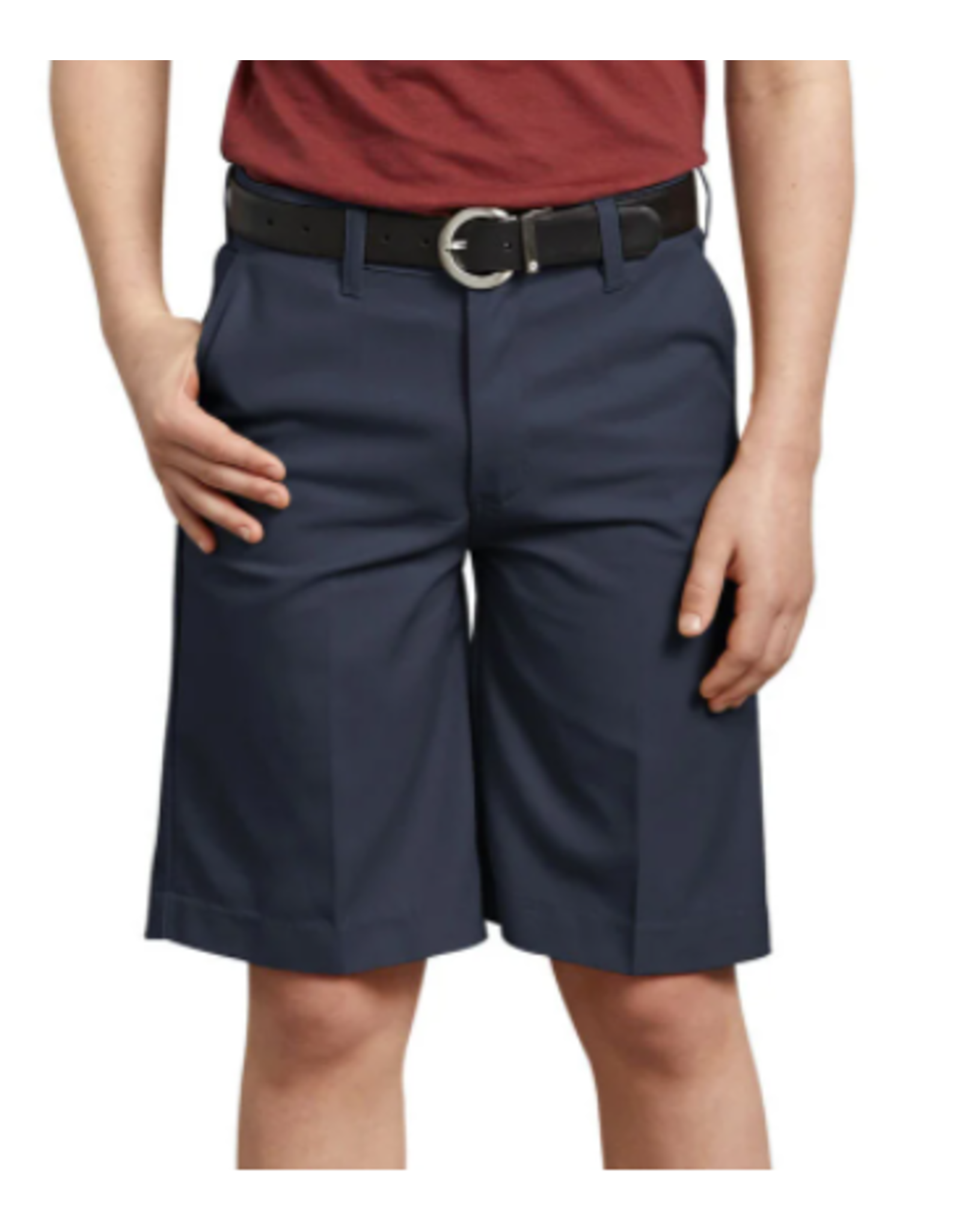 Dickies KR123-Dickies Boys Regular Flat Front Shorts-NAVY