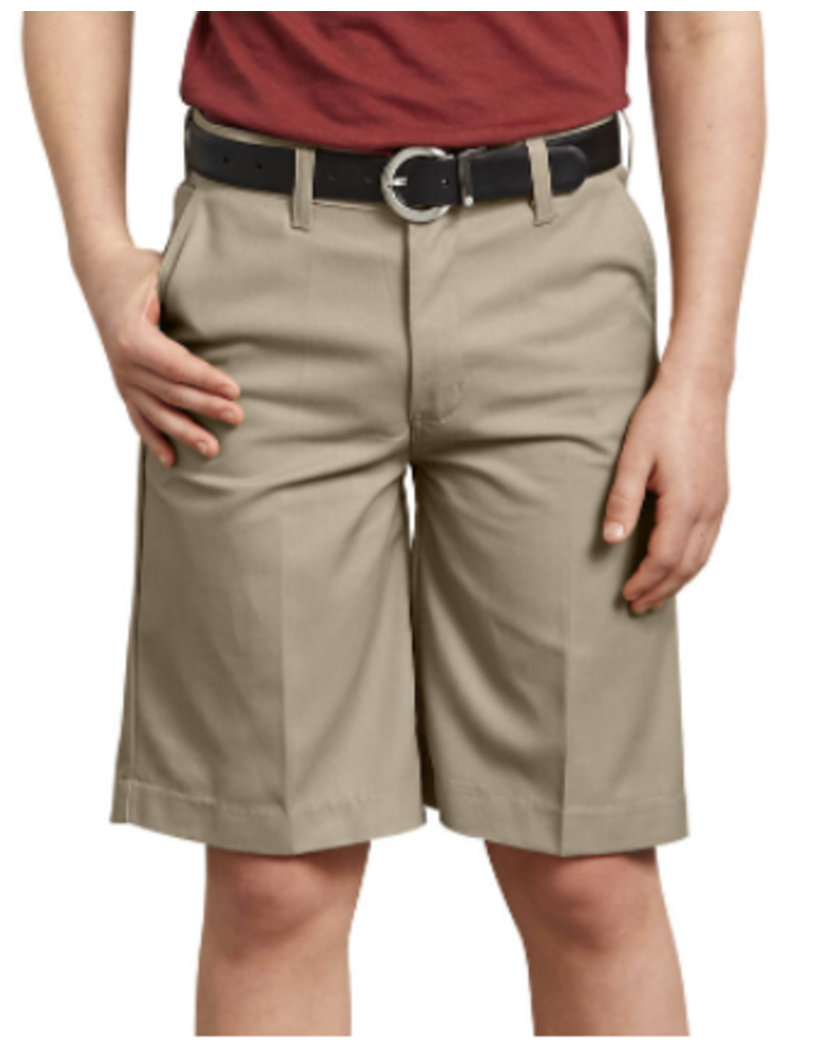 Dickies KR123 Dickies-Boys' KHAKI Regular FlexWaist Flat Front Shorts