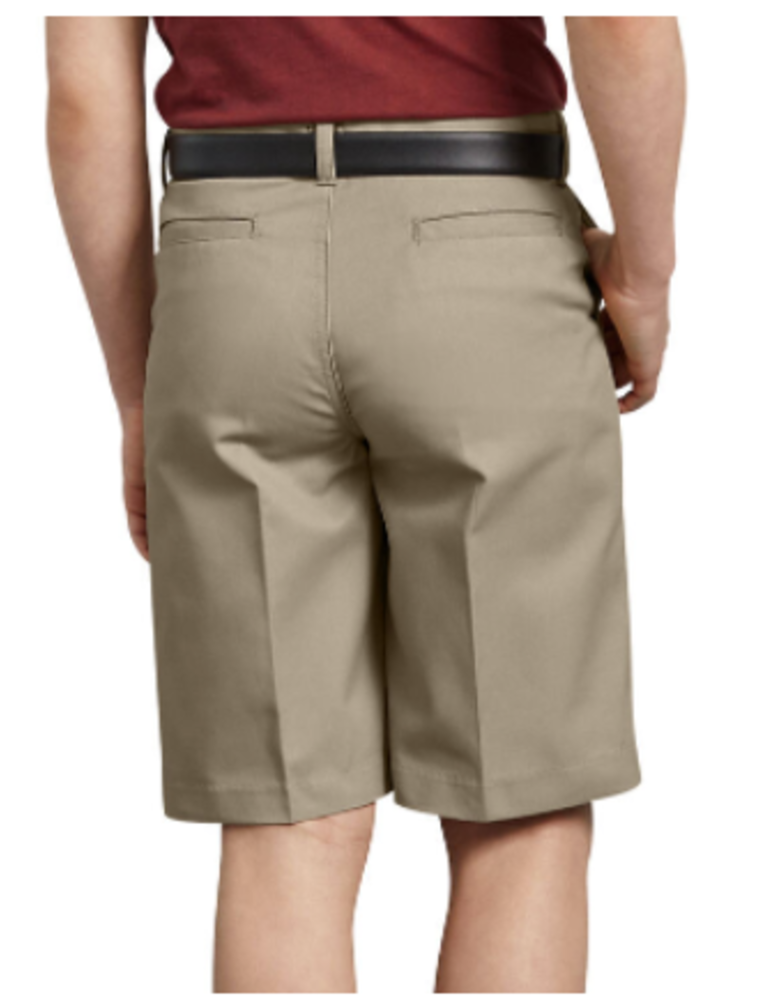 Dickies KR123 Dickies-Boys' KHAKI Regular FlexWaist Flat Front Shorts