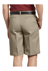 Dickies KR0123-Dickies Boys Husky Flat Front Shorts-KHAKI(8-20)