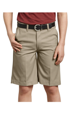 Dickies KR0123-Dickies Boys Husky Flat Front Shorts-KHAKI(8-20)