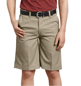 Dickies KR0123 Dickies-Boys' KHAKI Husky FlexWaist Flat Front Shorts, 8-20