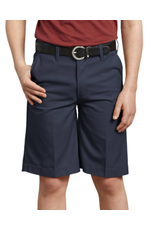 Dickies KR0123 Dickies-Boys D.NAVY Husky FlexWaist Flat Front Shorts, 8-20