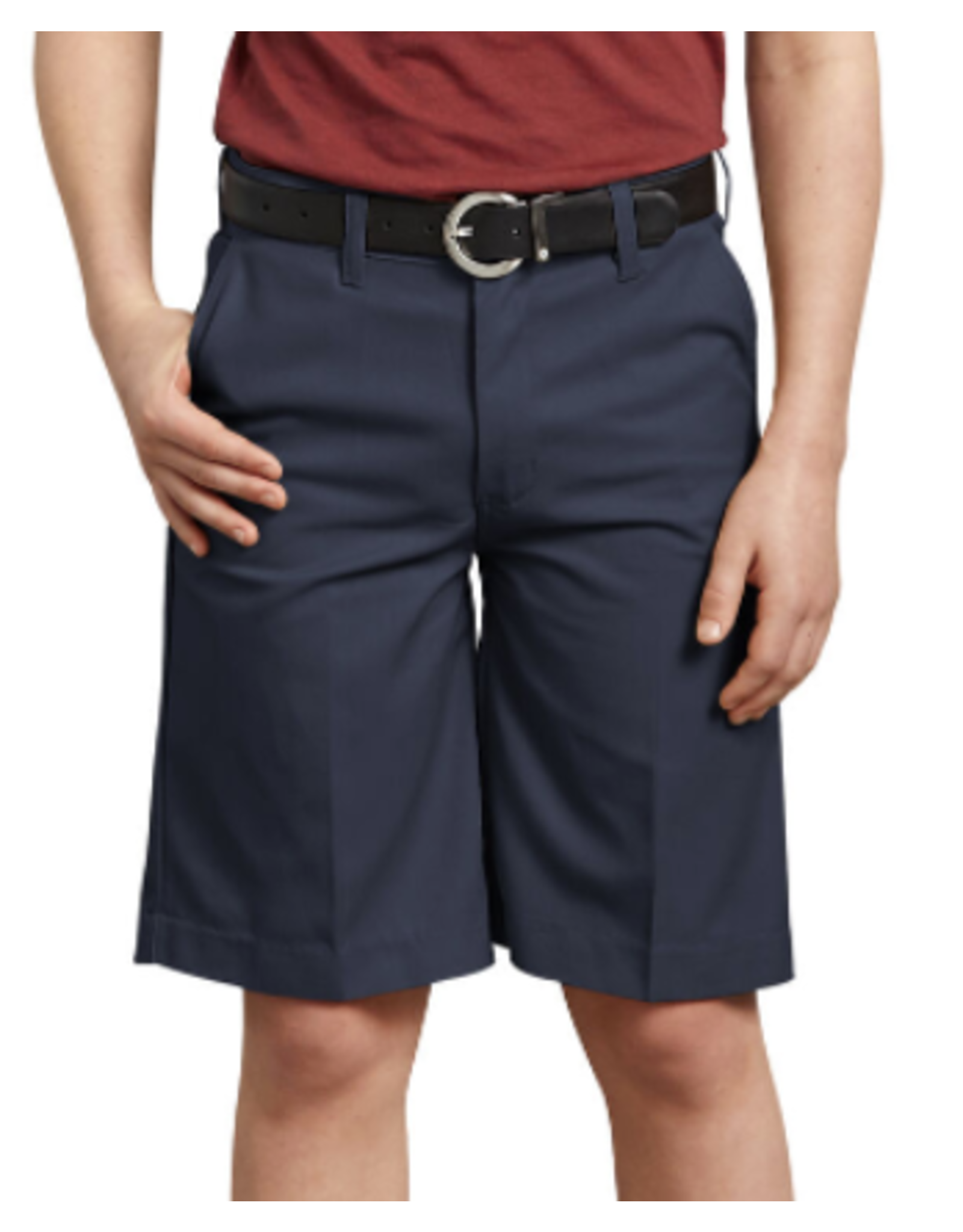 Dickies KR0123-Dickies Boys Husky Flat Front Shorts-NAVY(8-20)