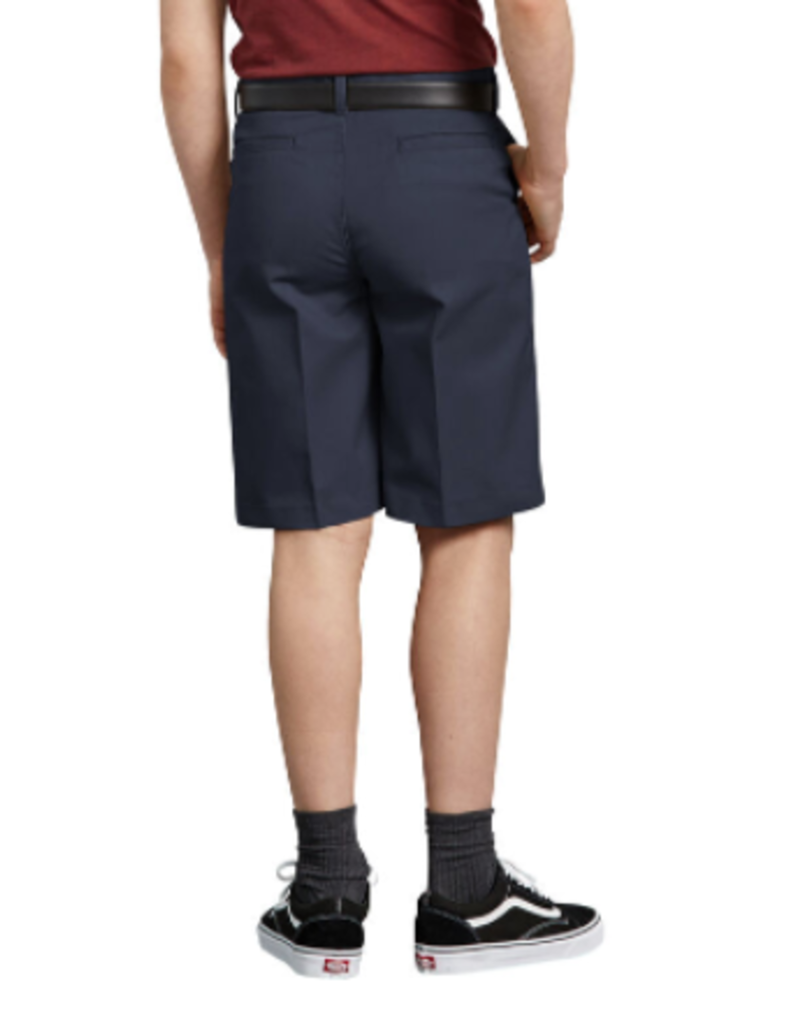 Dickies KR0123-Dickies Boys Husky Flat Front Shorts-NAVY(8-20)