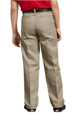 Dickies KP0123-Dickies Boys Husky Flat Front Pants-KHAKI(8H-20H)