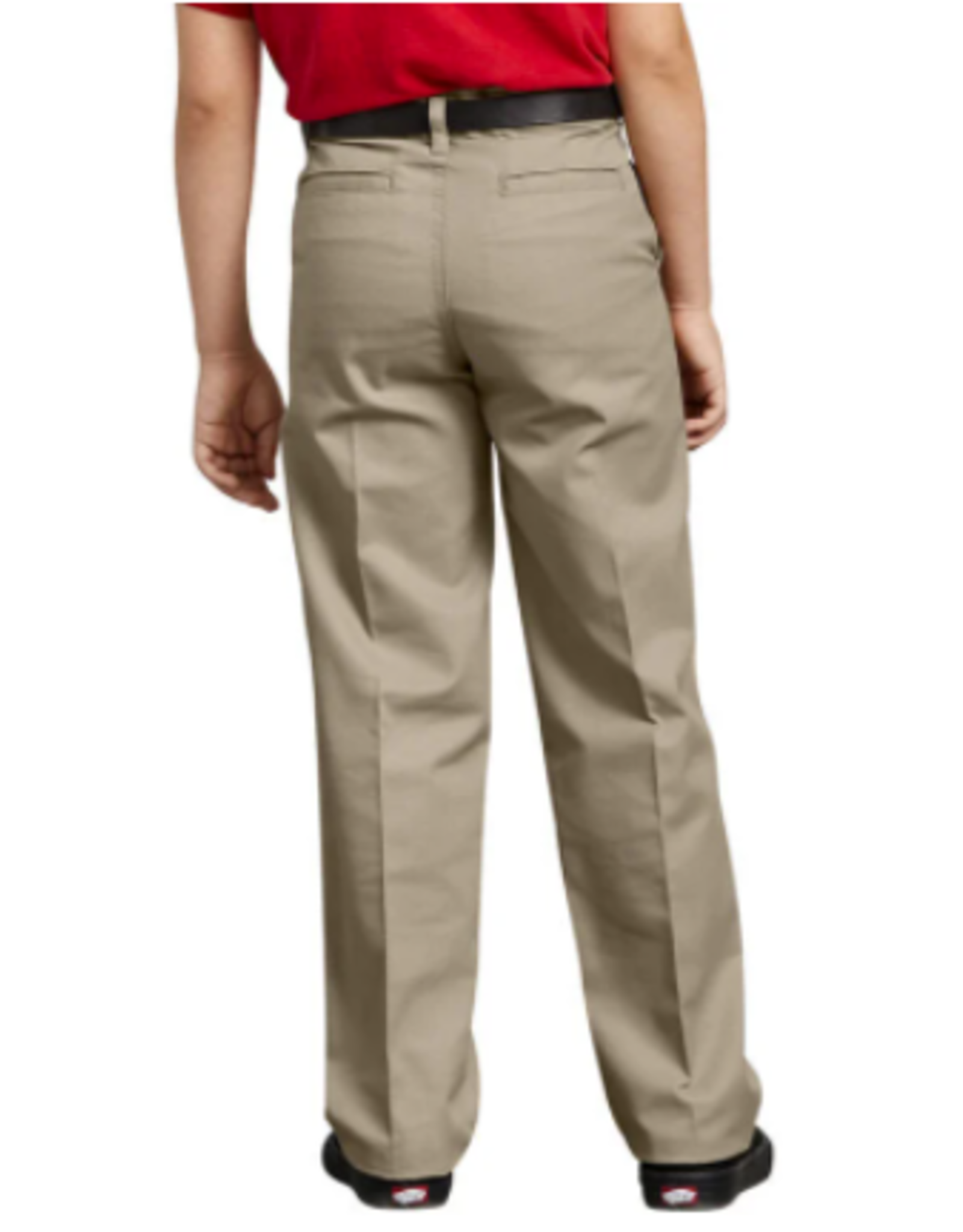 Dickies KP0123-Dickies Boys Husky Flat Front Pants-KHAKI(8H-20H)