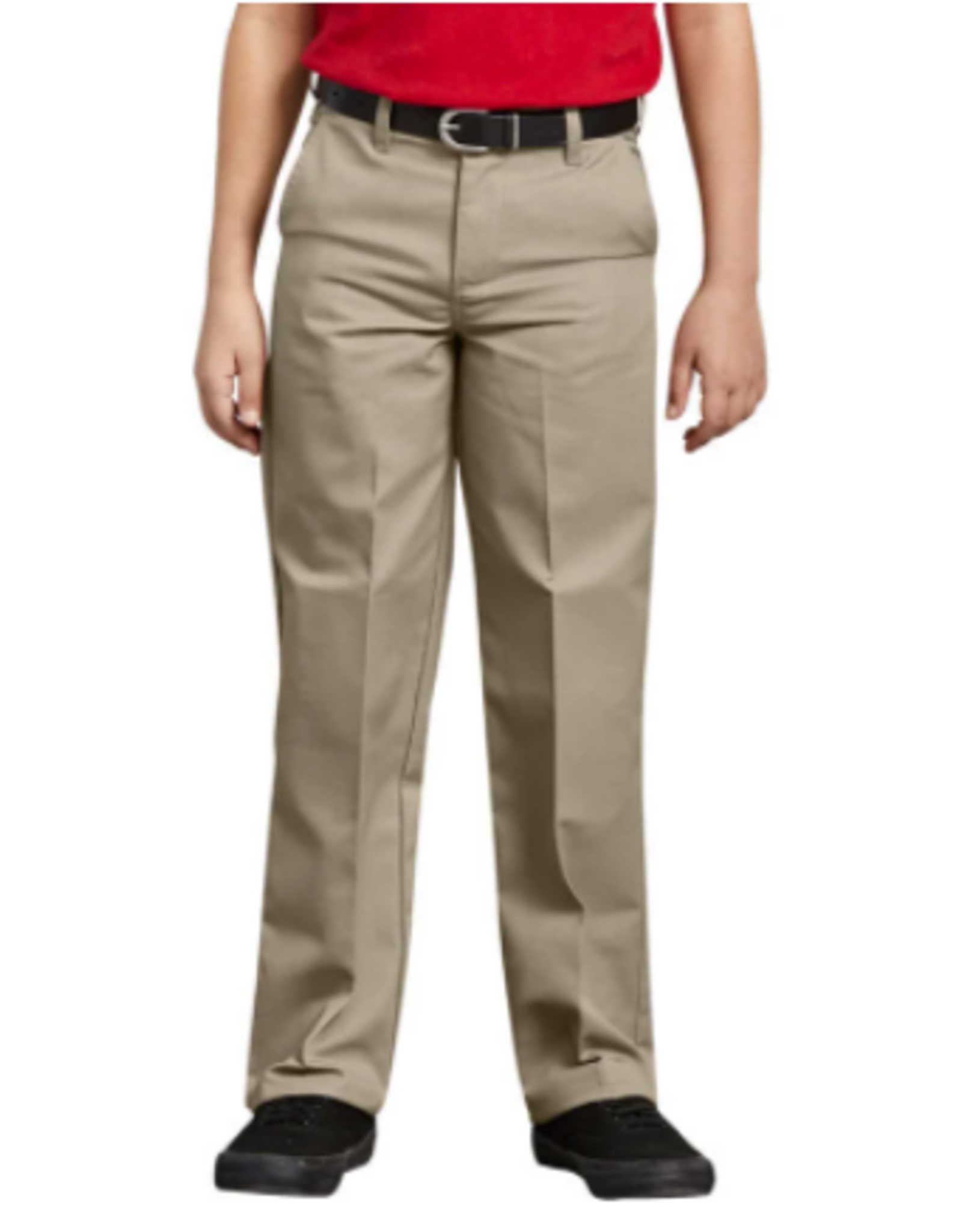 Dickies KP0123-Dickies Boys Husky Flat Front Pants-KHAKI(8H-20H)