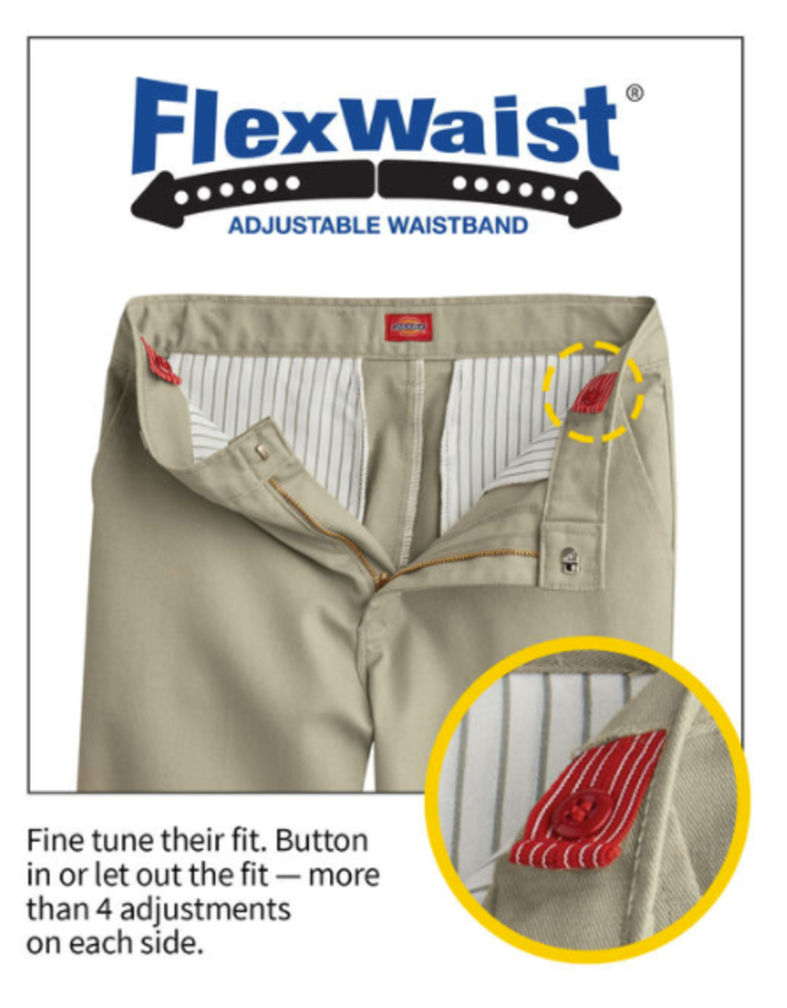 Dickies KR570-Girls' KHAKI Slim Fit Shorts