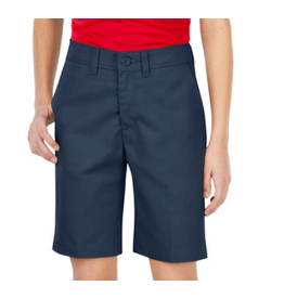 Dickies KR070 Dickies Girls' D.NAVY Slim Fit Plus Size Shorts