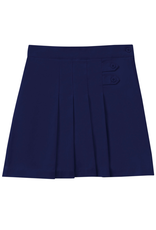 Classroom 55123AZ-Classroom Girls Husky Pleated Tab Scooter-NAVY(8H-16H)